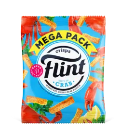Flint Pesmeti gust CRAB / Rye-Wheat Croutons, Crab Flavour, 110 g, box 18 pcs   photo 1