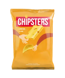 CHIPSTERS Chips CAȘCAVAL / Potato Chips CHEESE Flavour, 120 g, box 16 pcs   photo 1