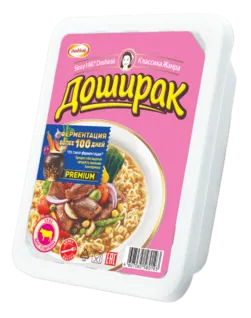 DOSHIRAK Instant Noodles Beef Flavour 90g box 24pcs    photo 1