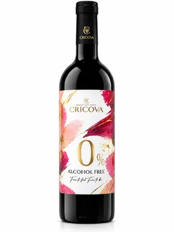 Cricova Cabernet-Sauvignon(Alcohol Free 0%) red semisweet 0.75l box 6pcs			 photo 1