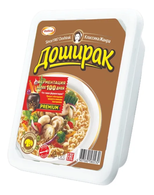 DOSHIRAK Instant Noodles Mushroom Flavour 90g box 24pcs 		 photo 1