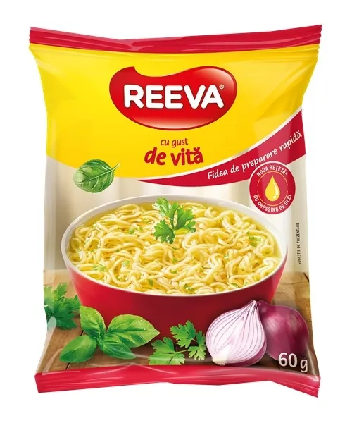 REEVA Instant noodles BEEF flavour 60g box 60pcs   photo 1