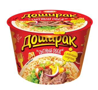 DOSHIRAK Instant Noodles Beef Flavour 110g box 16pcs 		 photo 1